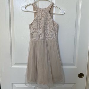 light pink sparkly floral dress!